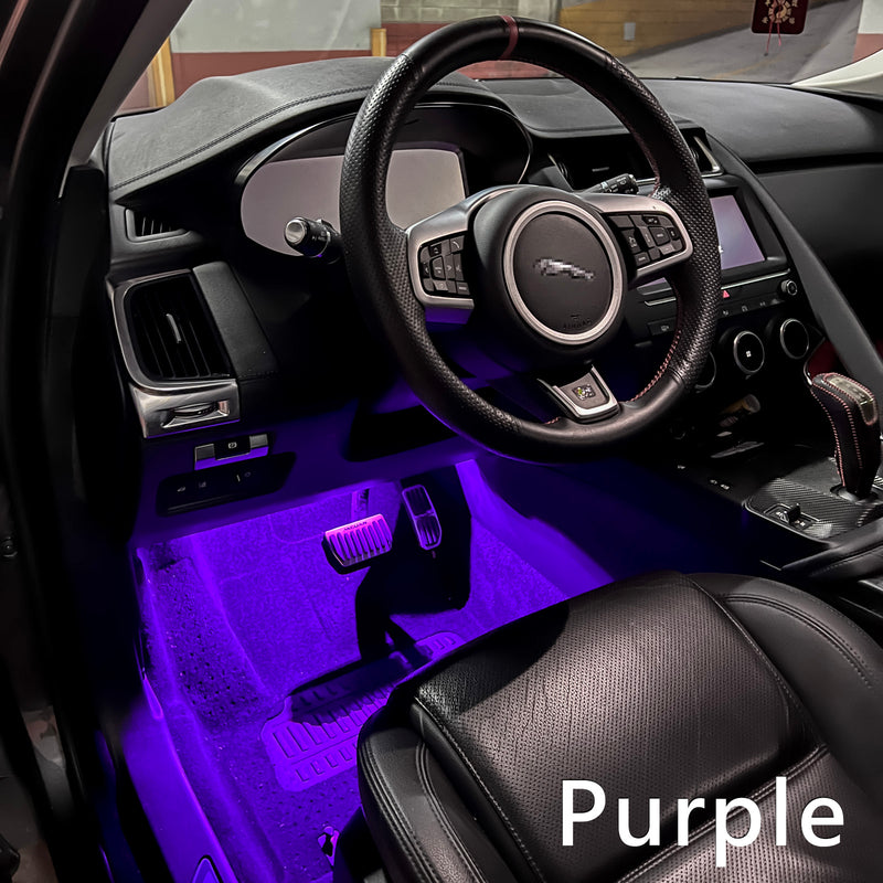 LED Generic Ambient Lighting Colorful Car Interior Light Footwell Lamp Compatible with JAGUAR E-PACE F-PACE XFL XEL PA LED BULB - HYUGA
