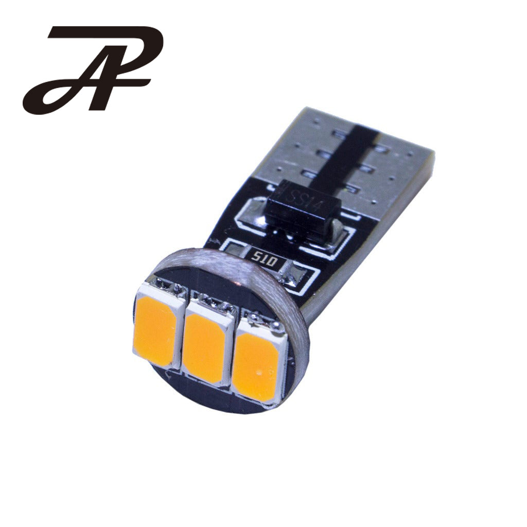 3 SMD T10 Automotive Yellow Bulb (Samsung Chip)