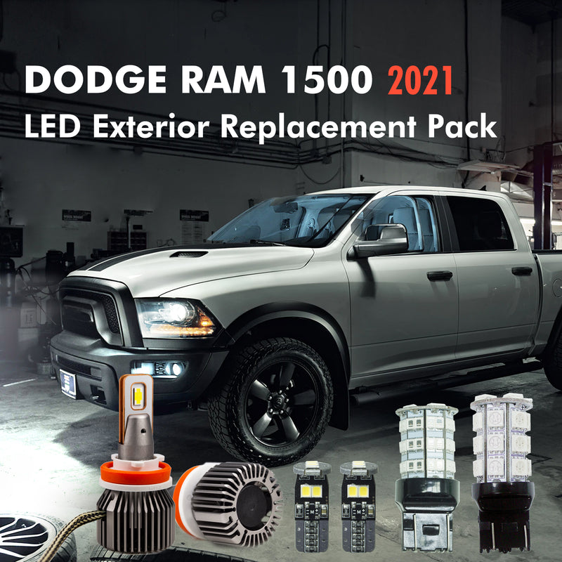 Kit for 2021 Dodge Ram 1500 LED Exterior Replacement Package (headlight, reverse light, brake light, side marker) Per-Accurate Incorporation