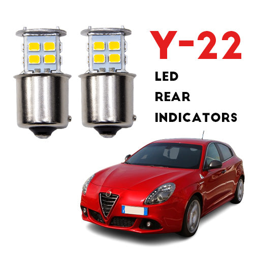 Alfa Romeo Giulietta LED Rear Indicators Bulb｜HYUGA Y-22 Car Lighting Upgrade Guide