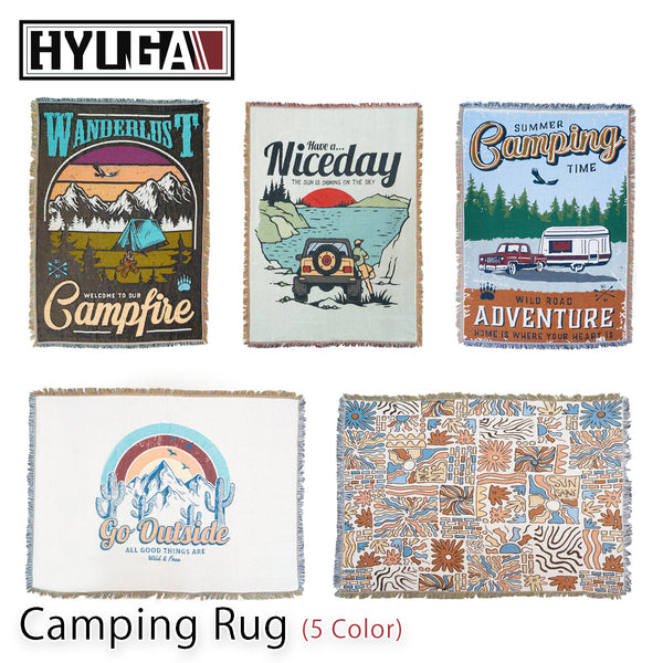 HYUGA Extra Large Camping Blanket (68"x48")- Camping Rug, Beach Blanket, Picnic Blanket, Outdoor Blanket, Bed Sofa Couch PA LED BULB - HYUGA