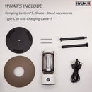 L-99 LED Mini Camping Lantern IPX4, Type-C Rechargeable Lamp, 5 Modes, Emergency Flashlight, Decoration, Outdoor Portable Light HYUGA (White) PA LED BULB - HYUGA