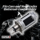 M9F｜H4 Mini Projector Lens HS1 H17 LED Headlight – Universal for Motorcycles & Cars – Hi/Lo Beam Projector, Enhanced High Beam, Direct Fit Projector Lens HYUGA LED BULB