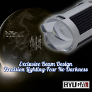 M9F｜H4 Mini Projector Lens HS1 H17 LED Headlight – Universal for Motorcycles & Cars – Hi/Lo Beam Projector, Enhanced High Beam, Direct Fit Projector Lens HYUGA LED BULB