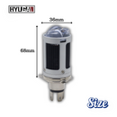 M9F｜H4 Mini Projector Lens HS1 H17 LED Headlight – Universal for Motorcycles & Cars – Hi/Lo Beam Projector, Enhanced High Beam, Direct Fit Projector Lens HYUGA LED BULB