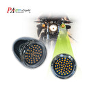 Fit for Harley-Davidson Motorcycle Generic Turn Signal Light LED Bulb replacements 48SMD 1157 Bay15d High Brightness Blinker Lamp Dual Color White + Amber (Yellow) | 2 bulbs HYUGA LED BULB