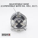 M9F｜H4 Mini Projector Lens HS1 H17 LED Headlight – Universal for Motorcycles & Cars – Hi/Lo Beam Projector, Enhanced High Beam, Direct Fit Projector Lens HYUGA LED BULB