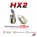 【PA LED】HX2 T10 LED High-Brightness Version, 6-Chip 2835 Interior Light / Parking Light / Vanity Light / Footwell Light / Door Light / Trunk Light / License Plate Light / Reverse Light – Upgraded Version HYUGA LED BULB