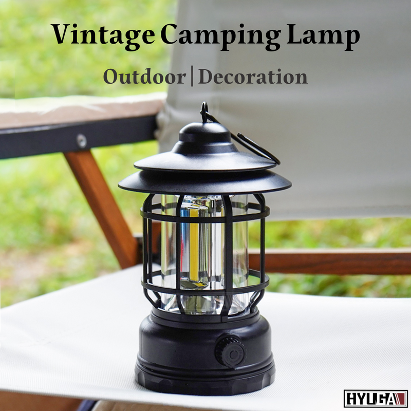 Retro Camping Light Outdoor Portable Led Rechargeable Hanging Tent