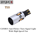 T15 CANBUS Anti-Flicker Turn Signal Light With High-Speed Fan HYUGA LED BULB
