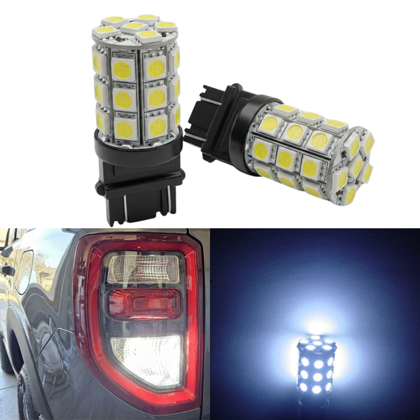 2021–2026 Ford Bronco LED Reverse Light BackUp Bulbs Replacement 3157 WT21W  | Plug & Play Upgrade (Pack of 2)