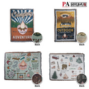 HYUGA Extra Large Camping Blanket (68"x48")- Camping Rug, Beach Blanket, Picnic Blanket, Outdoor Blanket, Bed Sofa Couch PA LED BULB - HYUGA