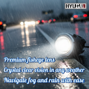 【HYUGA】3-Color Integrated Projector LED Fog Light Plug-and-Play for Toyota (YARIS / Altis / RAV4 / CAMRY / Vios) 2piecies a pack HYUGA LED BULB