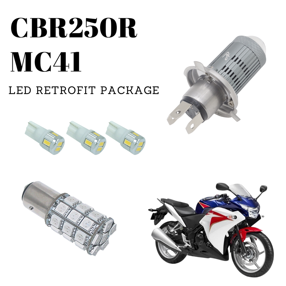 CBR250R MC41 Honda Motorcycle LED Light Bulbs Replacement Retrofit Pac