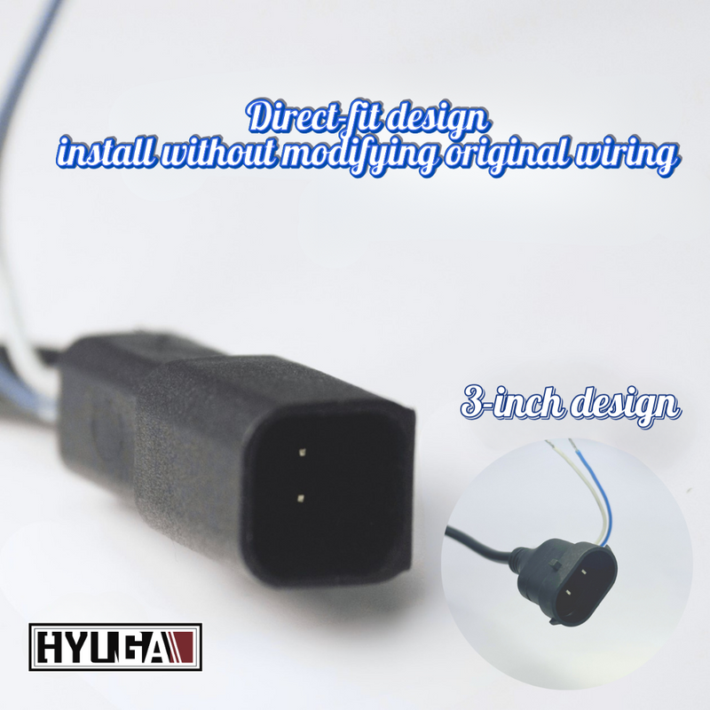 【HYUGA】3-Color Integrated Projector LED Fog Light Plug-and-Play for Toyota (YARIS / Altis / RAV4 / CAMRY / Vios) 2piecies a pack HYUGA LED BULB