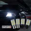 1156 7506 P21W BA15S LED Turn Signal Brake Tail Light Bulb White Need Extra Resistor with Polarity HYUGA (2 Bulbs) HYUGA LED BULB