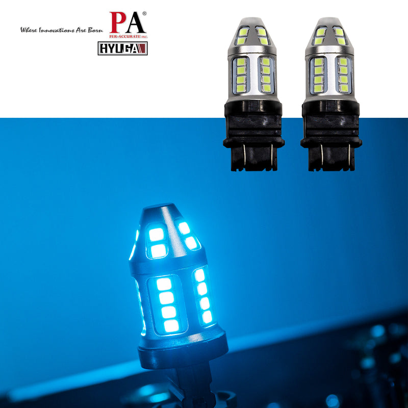 PA 30SMD 3157 2835 Auto LED Bulb 12V for Turn Signal Side Marker Stop Backup Tail Light (3056 3156 3156A 3057 4057 3157 4157 T25)