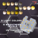 TOYOTA Full LED Interior Light Panel｜Corolla Cross Altis Yaris Direct Fit Full Panel Single Color 15-level Touch Control Adjustable Color Temperature and Brightness [Same Model Exported to Japan] HYUGA LED BULB