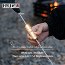 Magnetic Attachment Camping Rope Warning Light with 7 Lighting Modes TypeC Charging Camping Lamps HYUGA LED BULB