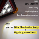 SC-1 LED Triangle Emergency Warning Light Multifunctional Waterproof Safety Flashing Signal Road Essential for Vehicle Accident/Repairing/Hazard/Camping/Hiking (Pack of 1) PA LED BULB - HYUGA