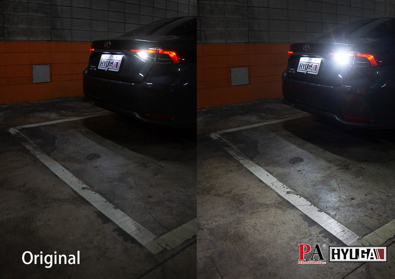 HYUGA LW5B TR1 2x LED Reversing Backup Light Bulbs 6000K White 30W Plug and Play Compatible with 2019~ Toyota Corolla Hatchback, GR Corolla, Lexus UX200 UX250h UX300e LX600 LW5 LW5B LW5A PA LED BULB - HYUGA