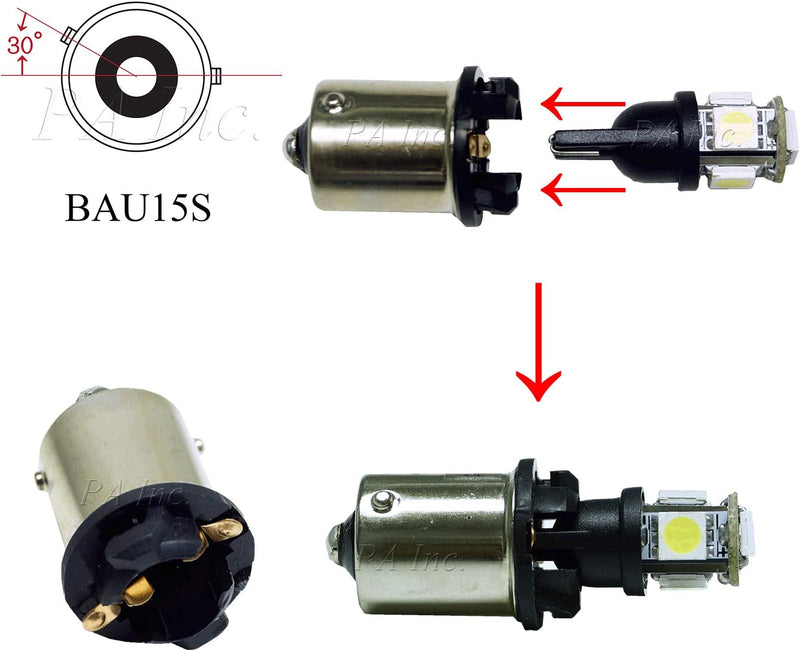 T10 168 194 to BAU15S Bulb Base Converter Sailing Use Bulb Adaptor Transform Base Socket PA LED BULB - HYUGA