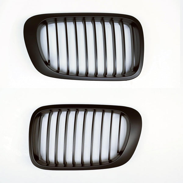 PA 1 SET Matt Black Kidney Grilles fits for E46 Coupe Convertible (99-03 Pre-Facelift, inc M3 01-06) PA LED BULB - HYUGA