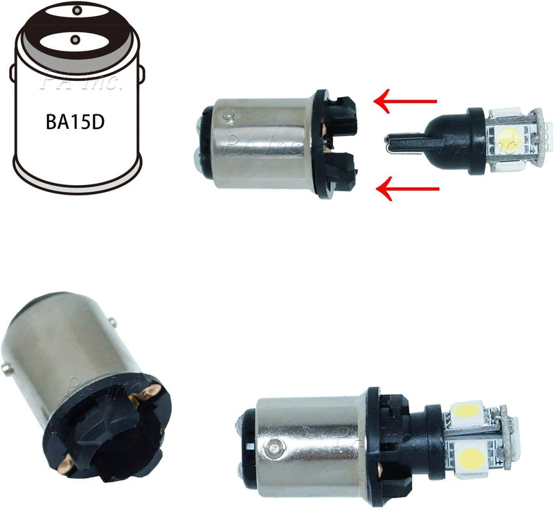 T10 168 194 to BA15D Bulb Base Converter Sailing Use Bulb Adaptor PA LED BULB - HYUGA
