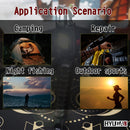 Mini Keychain COB Light 1000 Lumens Super Bright LED Rechargeable Flashlight as Outdoor Flashlight, Bottle Opener, Emergency Light, Screwdriver, Window Breaker (Pack of 1) Per-Accurate Incorporation