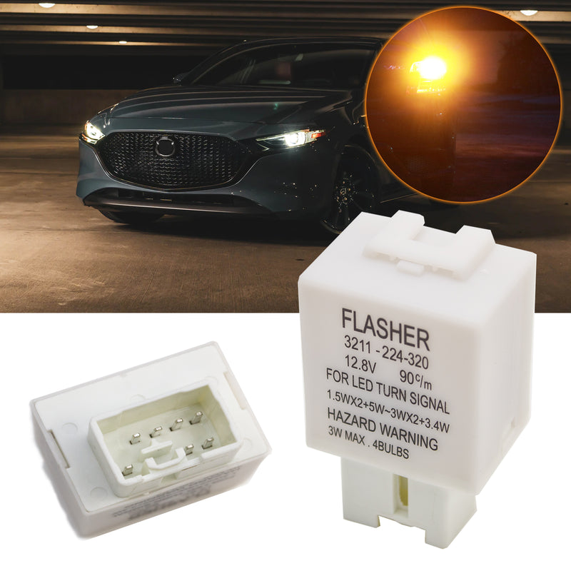 7PIN Electric Flasher Relay: Anti Hyper Flash For Mazda Per-Accurate Incorporation