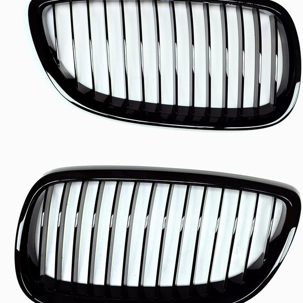 PA 1 SET Gloss Piano Black Front Kidney Grille for BMW E92 (2PCS/PAIR)