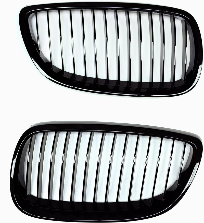 PA 1 SET Gloss Piano Black Front Kidney Grille for BMW E92 (2PCS/PAIR) PA LED BULB - HYUGA