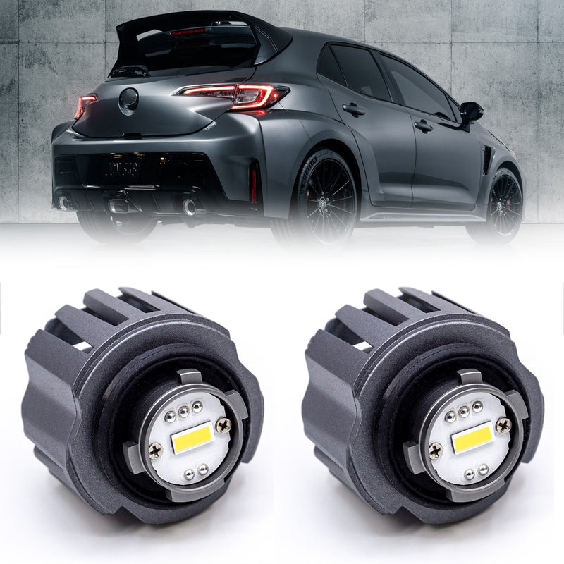HYUGA LW5B TR1 2x LED Reversing Backup Light Bulbs 6000K White 30W Plug and Play Compatible with 2019~ Toyota Corolla Hatchback, GR Corolla, Lexus UX200 UX250h UX300e LX600 LW5 LW5B LW5A PA LED BULB - HYUGA