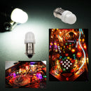 LED Bayonet Frosted Arcade Pinball Machine Light Bulb 2SMD BA9S #44 #47 6.3V AC / DC Top View (10PCS, Normal)