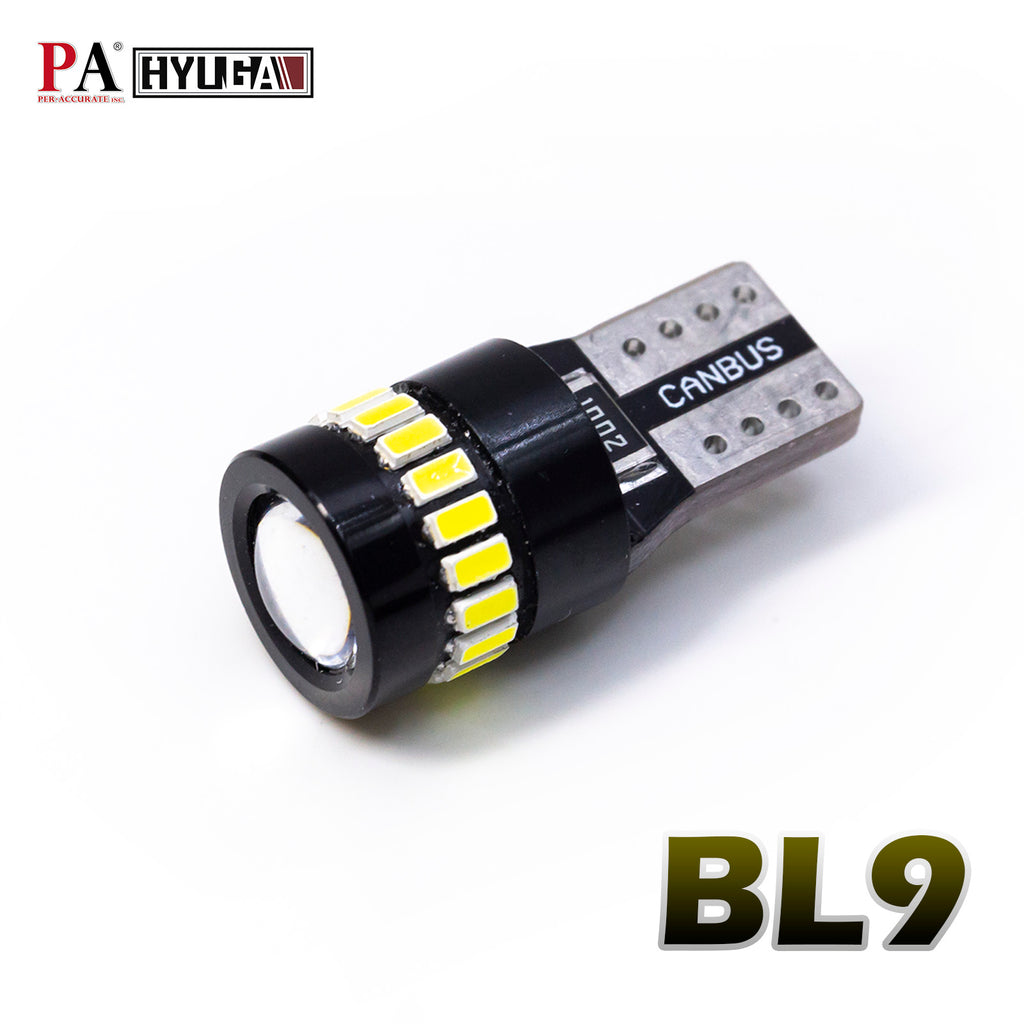 Radioaktiv Pointer synet HYUGA BL9 T10 W5W 194 LED Bulb 6000K White 19SMD CANBUS Anti-Flicker f
