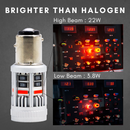 HYUGA BAY15D 1157 LED Brake Tail Light Bulb Super Bright Red LED Bulb for Brake Tail Light Parking Lights Stop Easy Install P21/5W (Pack of 2) PA LED BULB - HYUGA