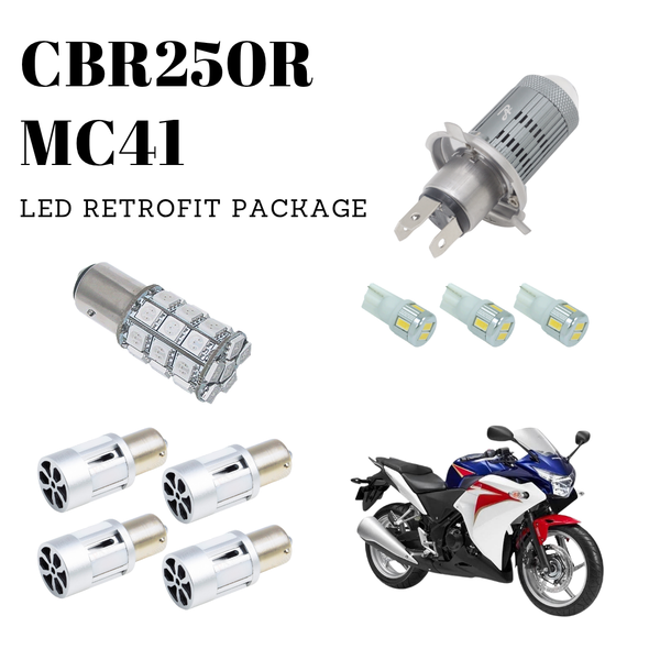 CBR250R MC41 LED Light Bulbs Replacement Retrofit Package HYUGA LED BULB