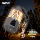 Dual-Function Camping Light Flashlight Hanging Camping Light Ambient Light Light with Three Color Modes Five Brightness Levels HYUGA LED BULB