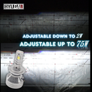 GX623 Adjustable Brightness & Color LED Headlight/Fog Light Bulb – Compatible with H1, H7, H8, H9, H10, H11, 9005, 9012, D1, D2, D3, D4 HYUGA LED BULB