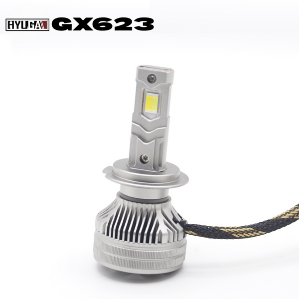 GX623 Adjustable Brightness & Color LED Headlight/Fog Light Bulb – Compatible with H1, H7, H8, H9, H10, H11, 9005, 9012, D1, D2, D3, D4 HYUGA LED BULB