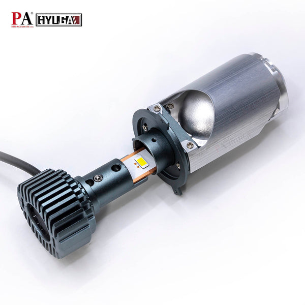HYUGA H4 Projector Lens LED Headlight Bulb M9S Plug and Play 9-30V 60W Car Headlight Motor Light PA LED BULB - HYUGA