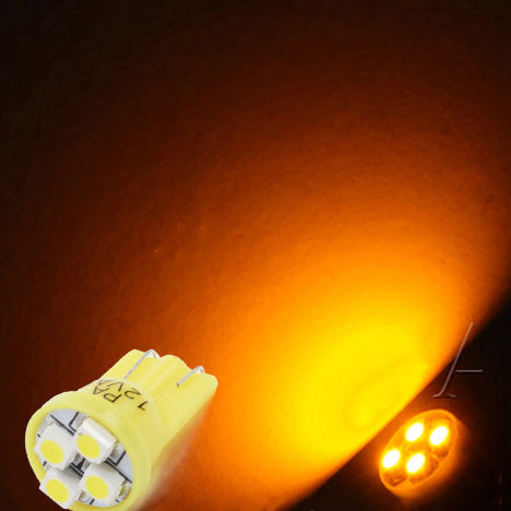 T10 #168 #194 12V LED instrument Panel Dash Cluster Light Bulb with 1/2" Twist Lock Socket