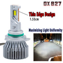 HYUGA H1 H4 H7 H8 H9 H11 9005 9006 9012 LED Bulbs 100W 11400LM 6000K White for Headlight Fog Light | GX827 Series, Pack of 2 PA LED BULB - HYUGA