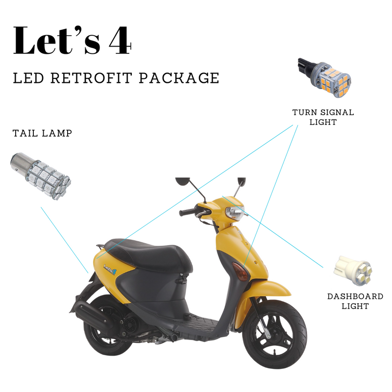 Let's 4 LED Light Bulbs Replacement Retrofit Package HYUGA LED BULB