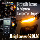 HYUGA 1156 BA15S BAU15S LED Bulb Turn Signal Light Amber Fan Boost CANBUS Error Free Built-in Load Resistor Anti-Hyper Flash (2pcs) PA LED BULB - HYUGA