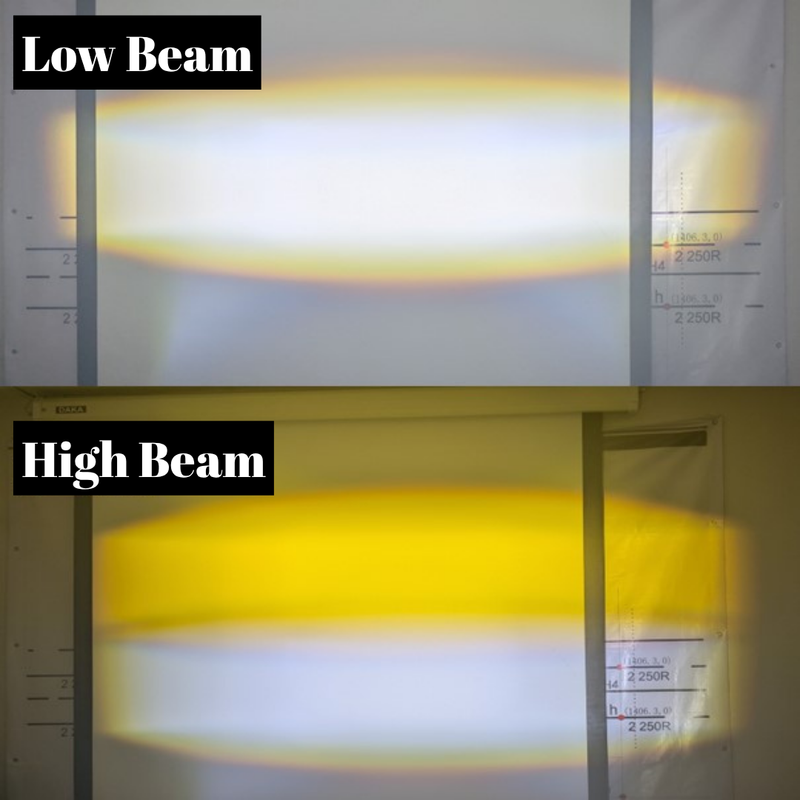 HS1 H17  White/Golden light  Headlight 12V LED  M6S Small Aperture  Low Beam 20W / High Beam 30W  PA LED HYUGA LED BULB