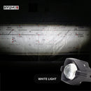 HYUGA Motorcycle Fog Light Auxiliary Lights with Horizontal Cutoff Line, Three Light Colors (White, Yellow), Simultaneous High and Low Beam, Multi-Mode Flashing, Independent Switch (Pack of 2) HYUGA LED BULB