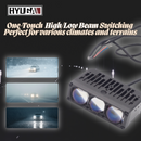 Triple-Projector Integrated LED Auxiliary Light with High/Low Beam – External Fog/Spot Lamp Hidden Mount Option HYUGA LED BULB