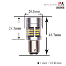 1157 2057 2357 7528 LED Turn Signal Light Anti Hyper Flash CANBUS Error Free Switchback Dual Color Bulb White Amber BAY15D | G54 Series HYUGA (Pack of 2) PA LED BULB - HYUGA