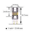 7443 7444 T20 LED Turn Signal Light Anti Hyper Flash CANBUS Error Free Switchback Dual Color Bulb White Amber | G54 Series HYUGA (Pack of 2) PA LED BULB - HYUGA